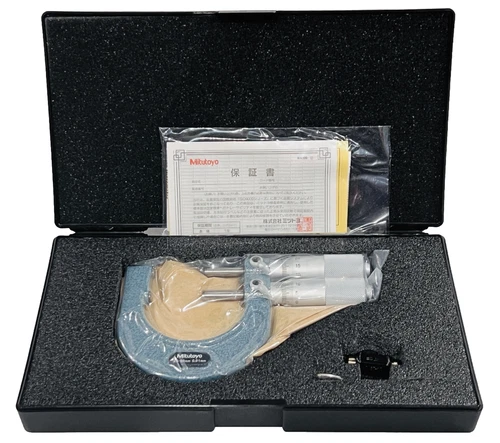Mitutoyo 113-103 Limit Micrometer, Ratchet Stop 25-50mm Range, 0.01mm Graduation