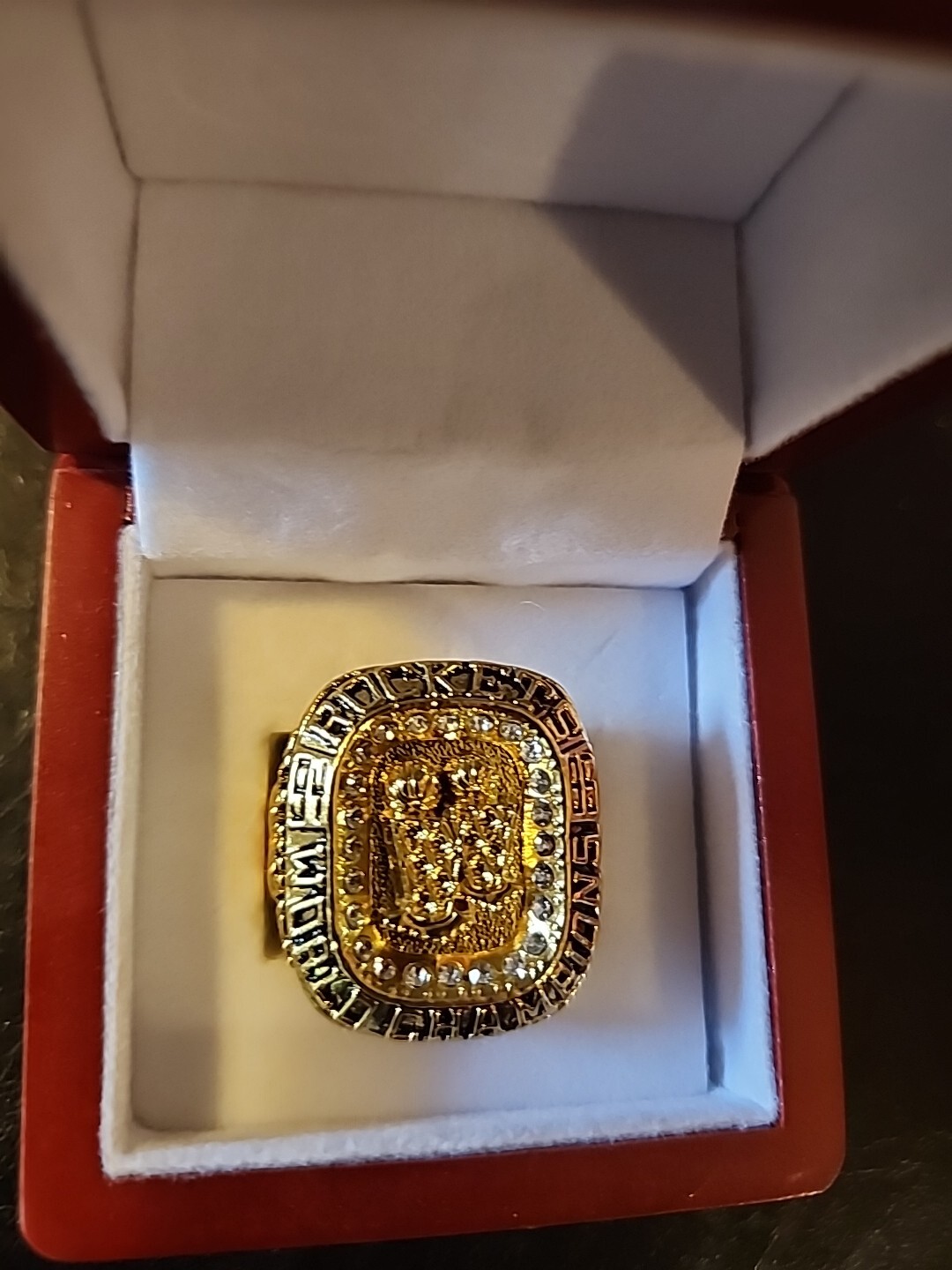 1995 Houston Rockets Championship Ring With Wooden Box