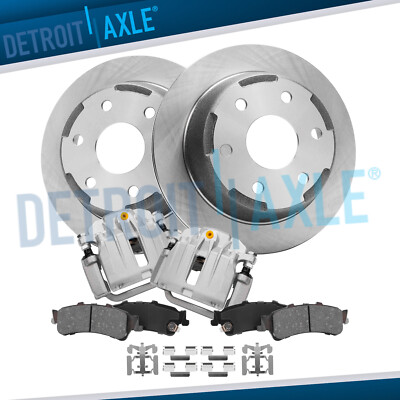 12.78'' Rear Disc Rotors Calipers Brake Pads for 2003-2006 Silverado Sierra 1500