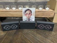 KAWS x SON  DAUGHTER GLASSES SET BLACK, GREY,  PINK  Holographic Promo Card