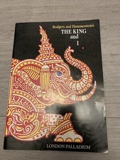 RODGERS AND HAMMERSTEIN'S 'THE KING AND I' LONDON PALLADIUM SOUVENIR BROCHURE