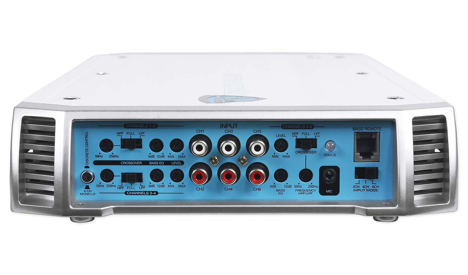 Rockville RXM-S6 Морской лодочный 6-канальный усилитель Amp 4-зонный регулятор уровня Kicker