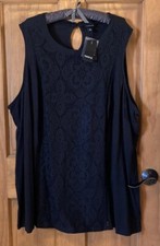 TORRID TANK TOP SLEEVELESS TOP LACE BLOUSE SHIRT 6 6X 6XL 30 NEW