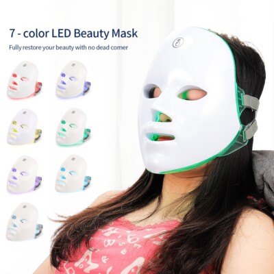7 Colors Photon LED Light Face Mask Facial Skin Care Rejuvenation Beauty Machine
