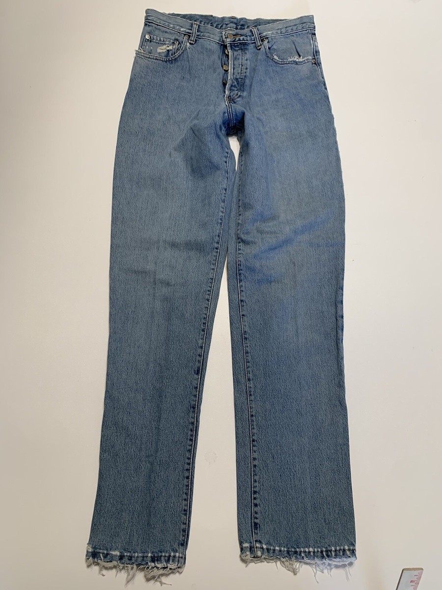 Vintage Ralph Lauren Double RL RRL Light Wash Denim Blue Jeans Mens Size 30  x 34