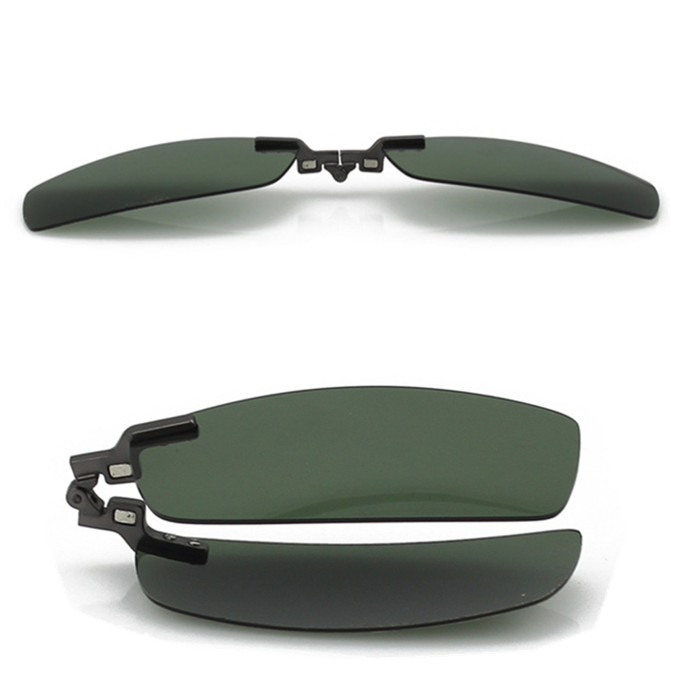 3 In 1 Pure Titanium Women Double Beam Glasses Frame With Polarized Clip On Sunglasses And Night Vision Men Half Rim Eyewear - 200000297