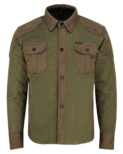 Mens Protective Mesh Motorcycle Shirt Made with Kevlar Biker Jacket CE Armour - Picture 35 of 57