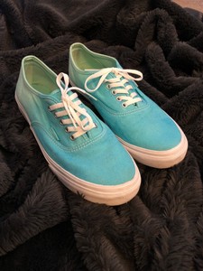 teal vans shoes