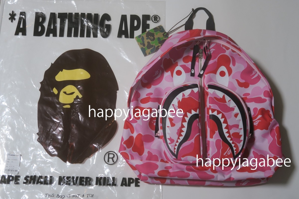 未使用【A BATHING APE】1st CAMO SHARK DAYPACK A BATHNIG APE Men's Goods ABC CAMO SHARK DAYPACK 1L30189007