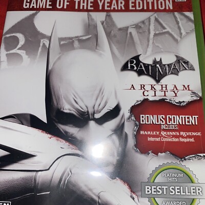 Batman Arkham City Game of the Year Edition Xbox 360 New Sealed