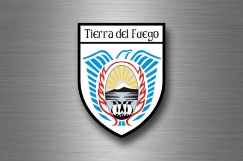 sticker adesivi adesivo stemma etichetta bandiera argentina tierra del fuego - Foto 1 di 1