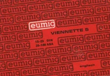 Eumig Viennette 5 super 8 movie camera instruction manual 1970's