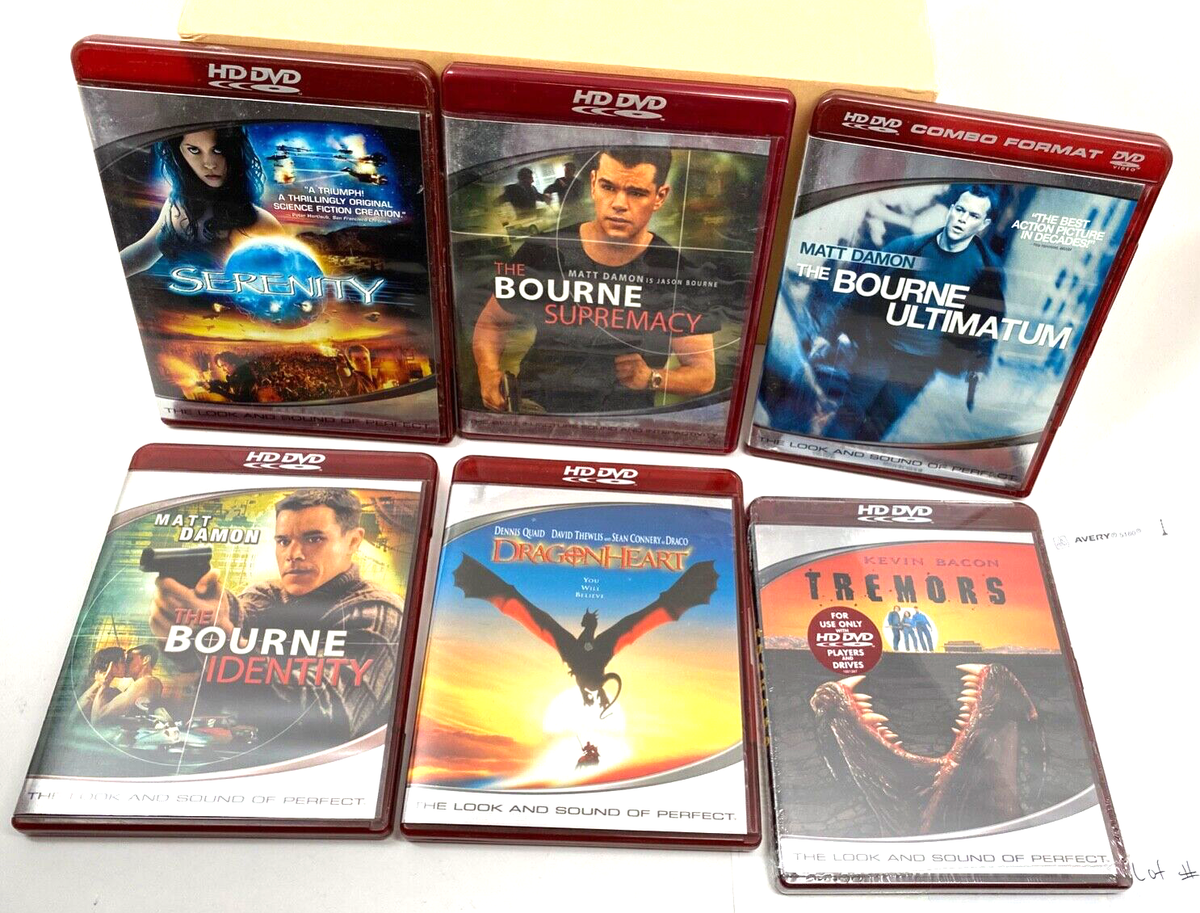 6 HD DVD Movies Lot#18 Serenity Bourne Identity Ultimatum