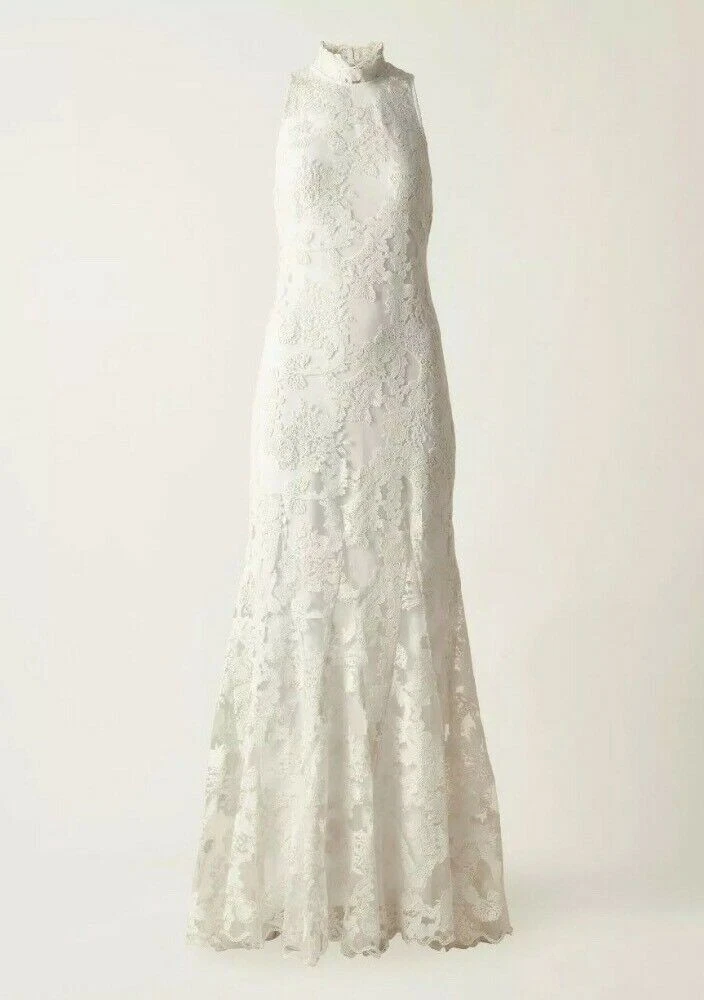 H M SS18 CONSCIOUS EXCLUSIVE ORGANIC COTTON LACE DRESS BRIDAL