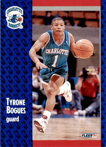 1991-92 Fleer Tyrone Bugues. Charlotte Hornets #17