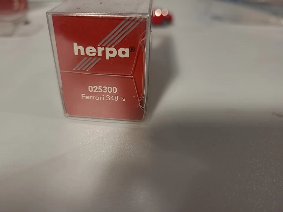 VOITURE MINIATURE FERRARI 348 TS HERPA HO AU 1/87 EME - Photo 3/3