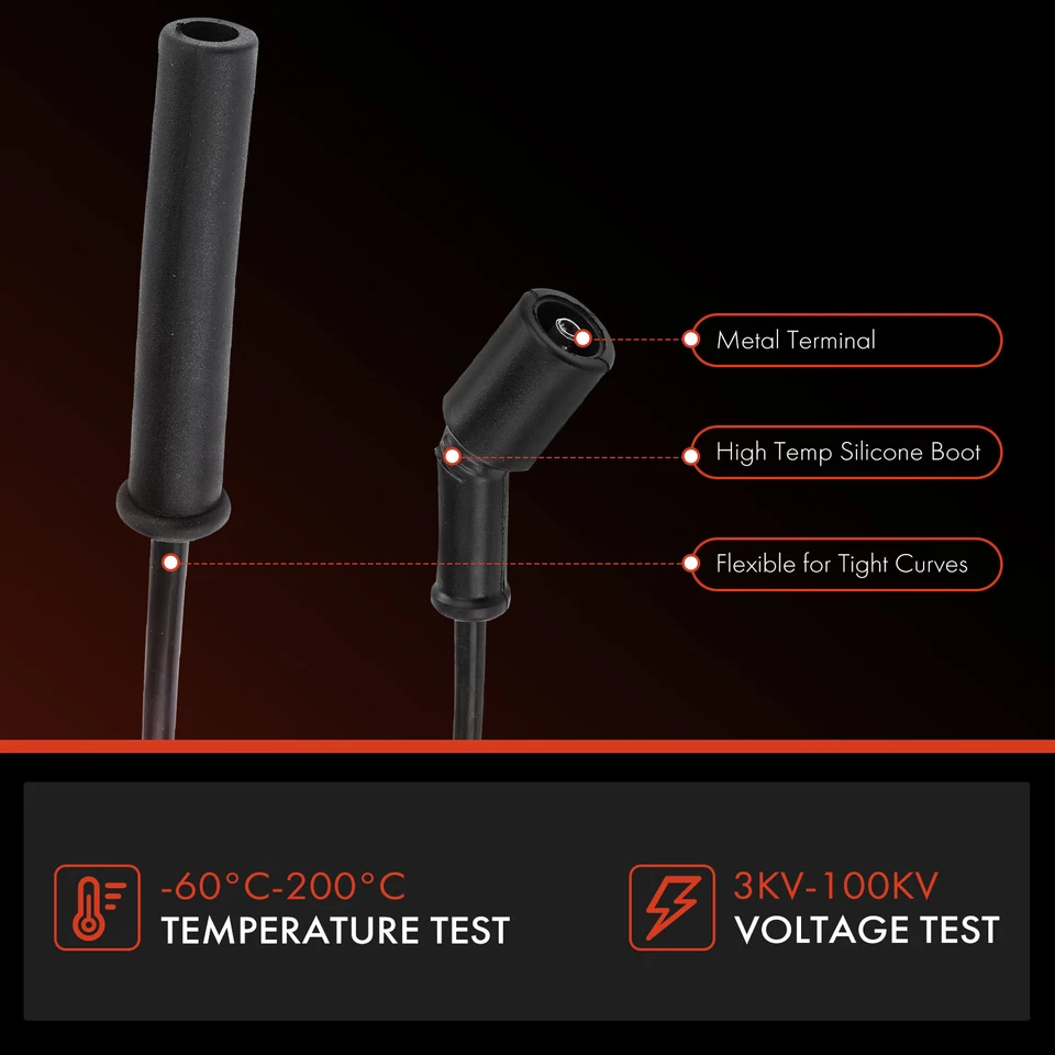 8mm Spark Plug Wire for 4.7L Dodge Ram 1500 Dakota Jeep Chrysler Aspen 671-8170 - Imagem 4 de 4