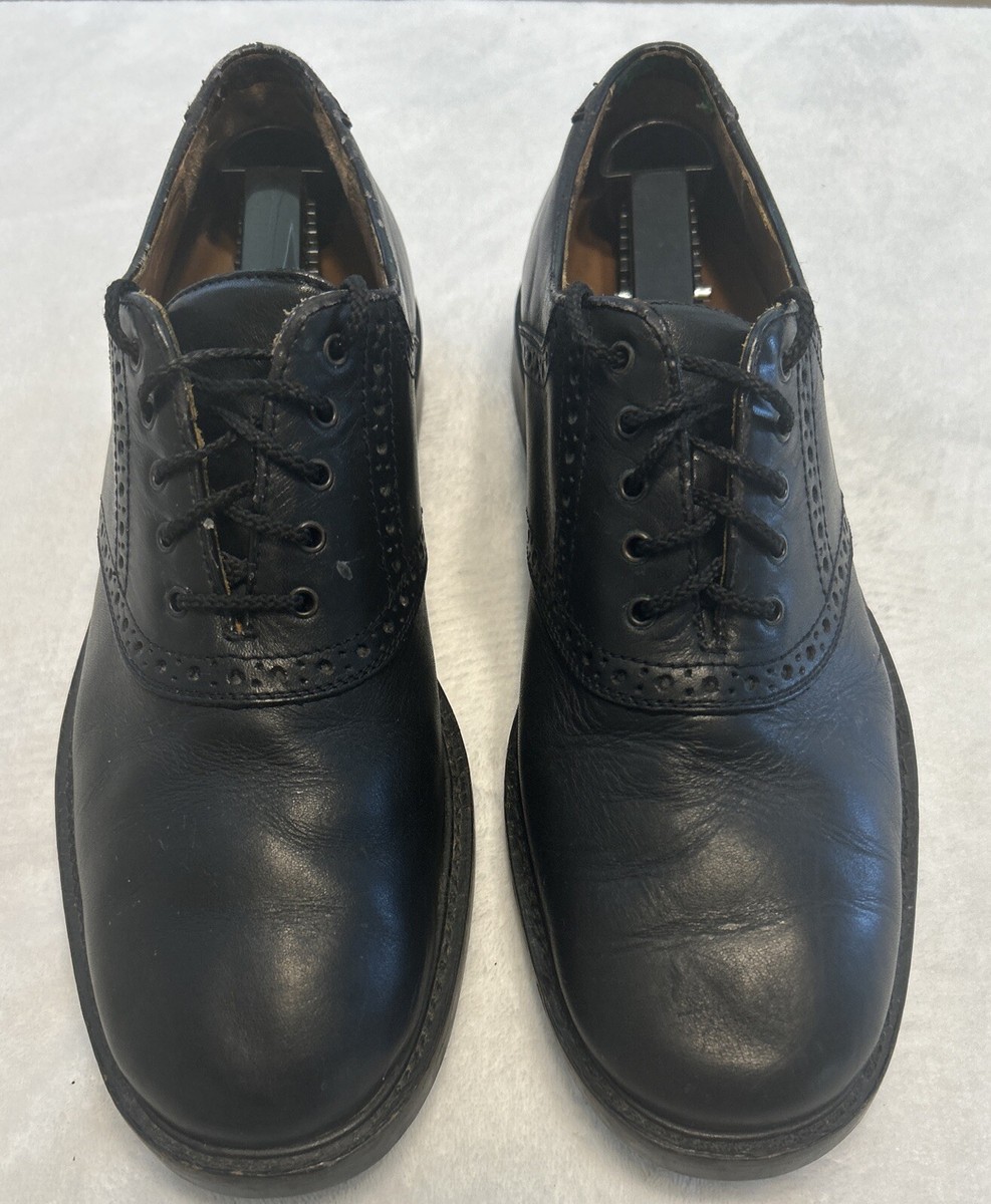 JOHNSTON & MURPHY DURST 1259 BLACK LEATHER SADDLE PLAIN TOE  display picture 3