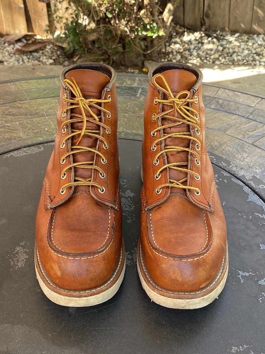 Red Wing 875 Moc Toe Leather Boots Men display picture 1