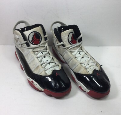 Air Jordan Six Rings TWO3 mens size 13 Basketball Shoes 322992-202 White Black