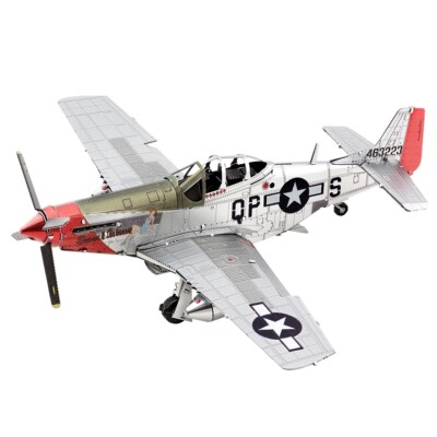 P-51D Mustang Sweet Arlene: Metall Erde 3D Laser Cut Miniatur Flugzeug Modellbausatz 