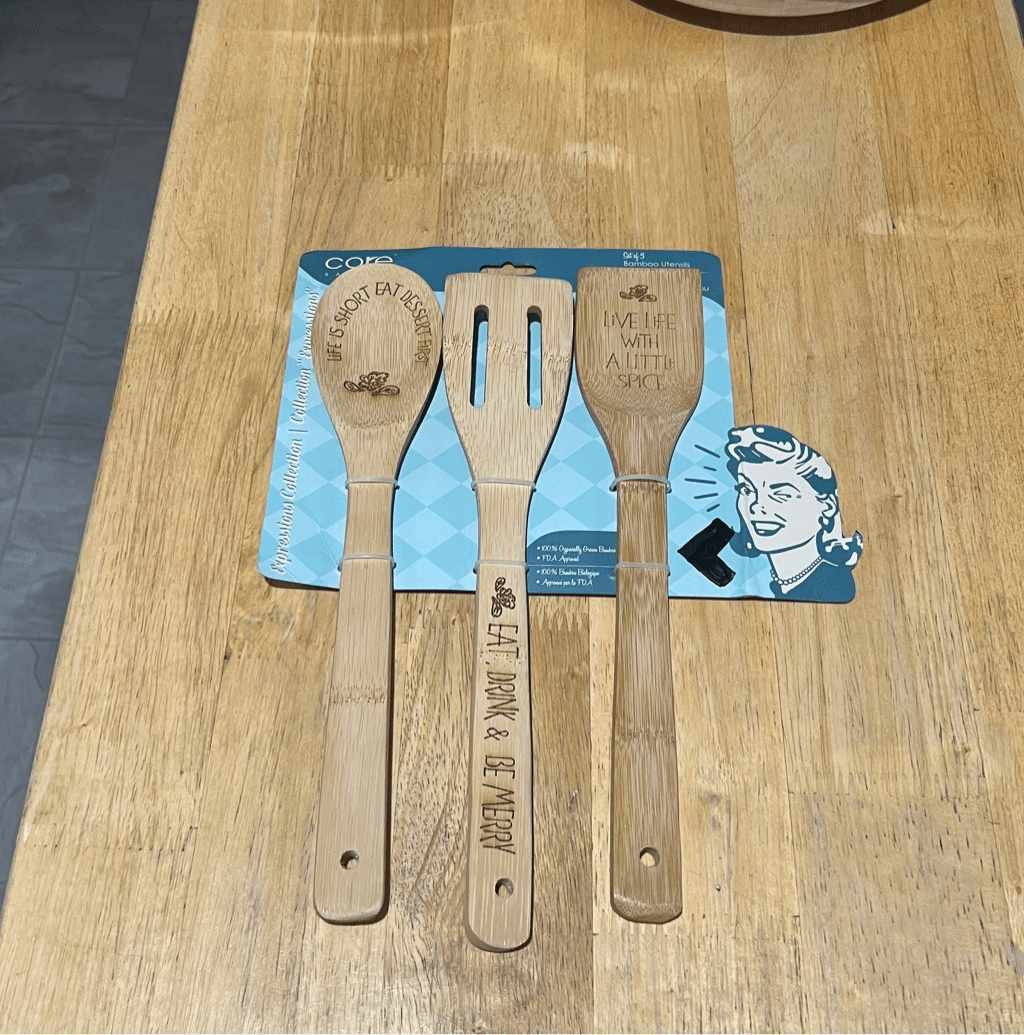 Core Bamboo Utensils Set Of 3 NEW Expressions Collection
