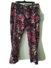 Gaiam Women's  Floral Yoga Athletic Workout Capris Size  XL