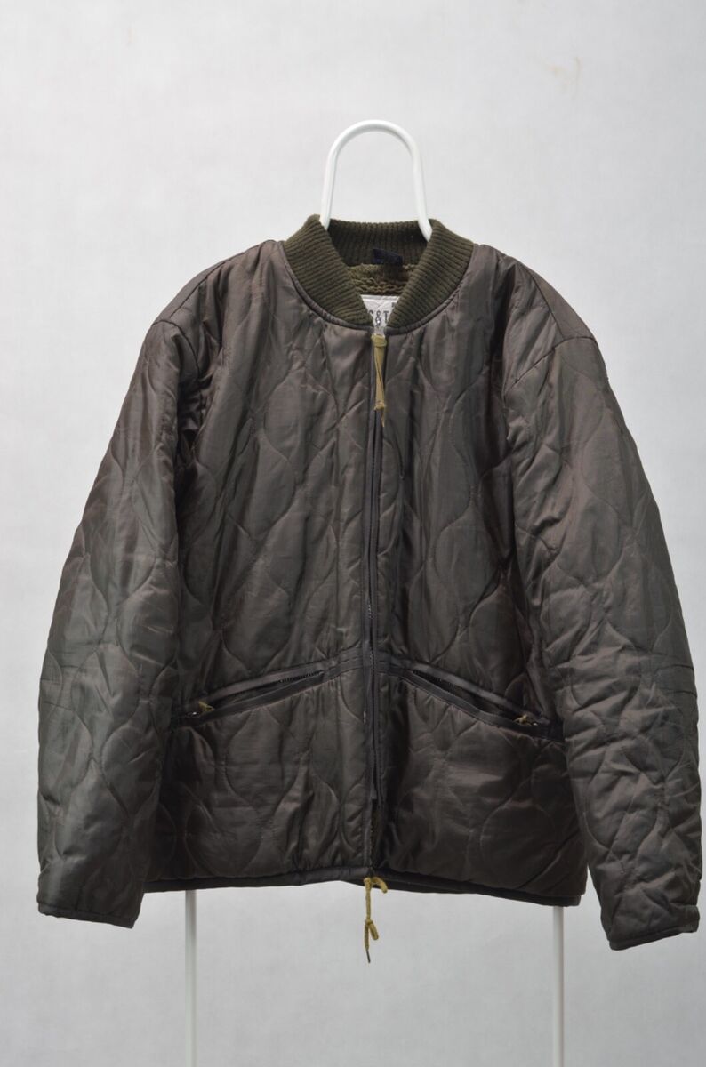 VINTAGE SURPLUS TEX S&T 75 90S MILITARY BLACK QUILTED JACKET VINTAGE SURPLUS TEX S&T 75 90S MILITARY BLACK QUILTED JACKET