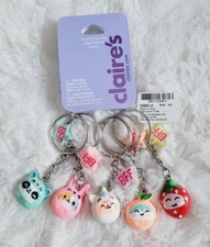 Claire's set of 5 BFF Forest Friends 3D keyrings NEW So Cute 😍 