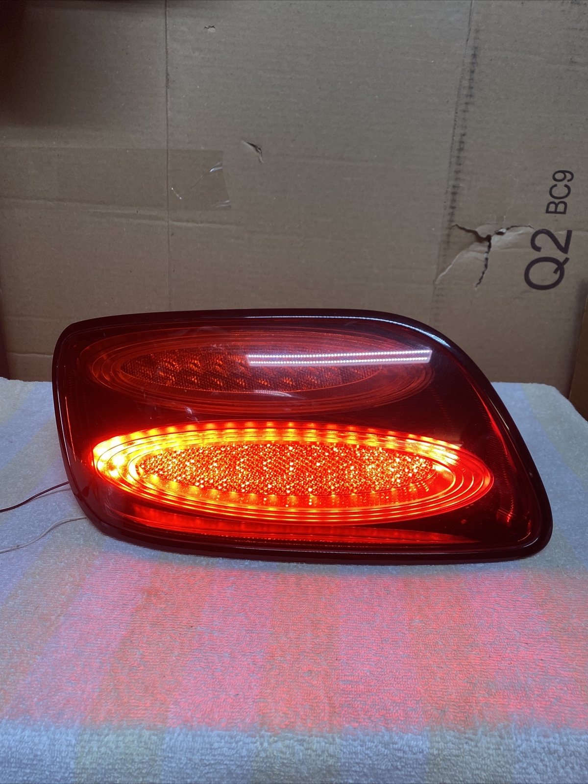 2015-2017 Bentley GT Left / Driver Side LED Tested Taillight OEM Black Trim