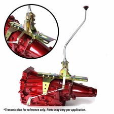 Ford C6 Dual Action Shifter Kit 23 Arm W Dual Bend And Black Knob Custom Hot