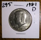 1981 - D Mint - Kennedy Half Dollar Coin - Lot# 295