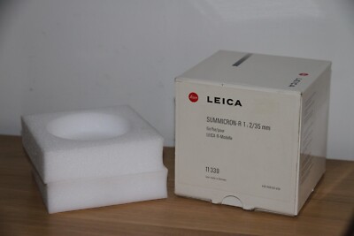 Leica LEER Karton nur für 11339 Summicron-R 35MM F2 Objektiv mit Schaumstoffeinlage.