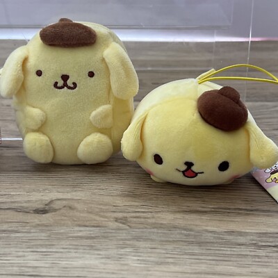 2x Pompompurin ~ offizielle Handtasche/Beutel & Stofftier Stofftier Puppe Chibi ~ UK-Verkäufer