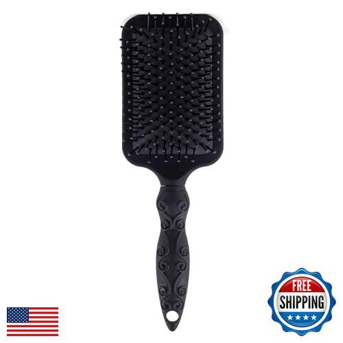 Amazon Basics Paddle Brush for Hair, Gentle Detangling - Picture 2 of 4