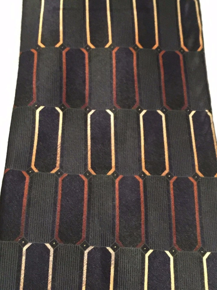 CORBATA HOMBRE COVINGTON NARANJA AMARILLO NEGRO CORBATA 4 X 61 Foto 3 de 4