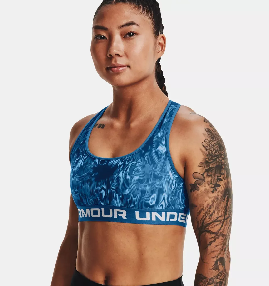 Under Armour, Mid Sports Bra, Aqua Foam