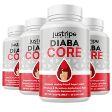 4 Pack DiabaCore - Blood Sugar Formula, Natural ingredients for health levels