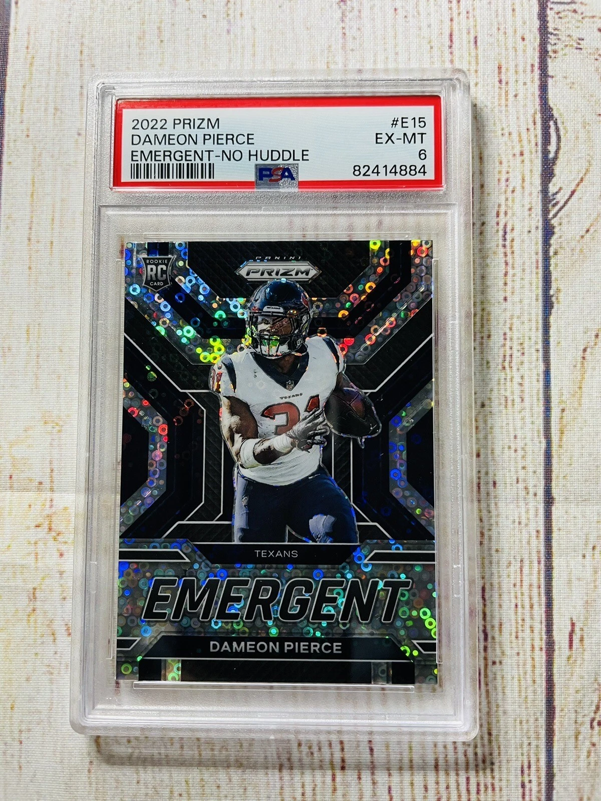 Dameon Pierce Panini Prizm Emergent #E15 No Huddle