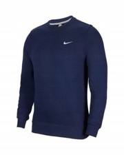 NWT Nike Club Fleece Crewneck Sweatshirt Men's Size L Navy 611467-410 Sz Large