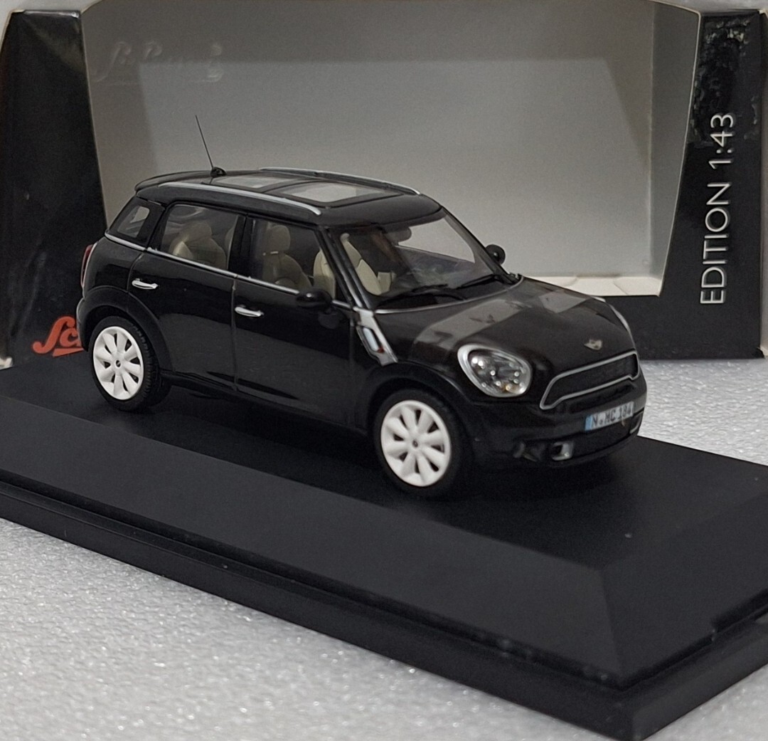 Mini Cooper S Countryman 2010 Black 1:43 Schuco 07441 EXTREMELY