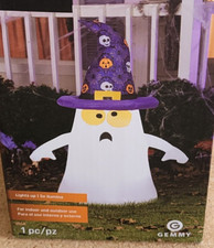 Gemmy 3.5 ft Ghost Airblown Inflatable New Halloween Yard Light Up Decor
