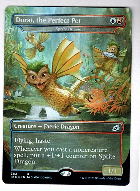 Dorat The Perfect Pet - Sprite Dragon Foil Card - Ikoria: Lair Of Behemoths