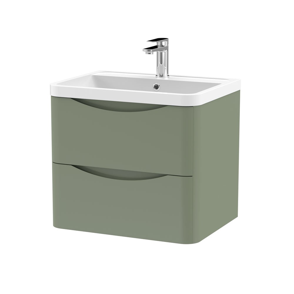 Lunar 600 mm Single Vanity with Integrated Basin - Image 2