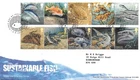 2014 SUSTAINABLE FISH SET ROYAL MAIL COVER WITH ‘FISHGUARD’ SHS FDC