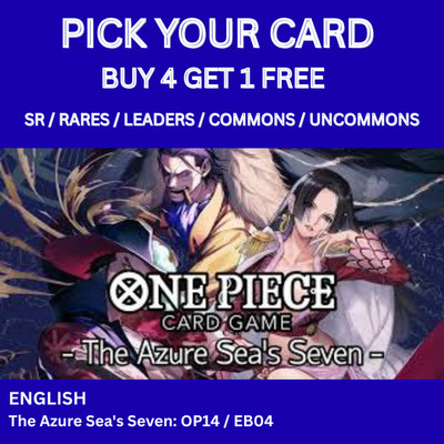 One piece OP14/EB04 The Azure Sea's Seven English - Pick Your Card: C, UC, R, L