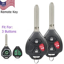 2 For 2007 2008 2009 2010 2011 2012 2013 Toyota Yaris Keyless Remote Car Key Fob