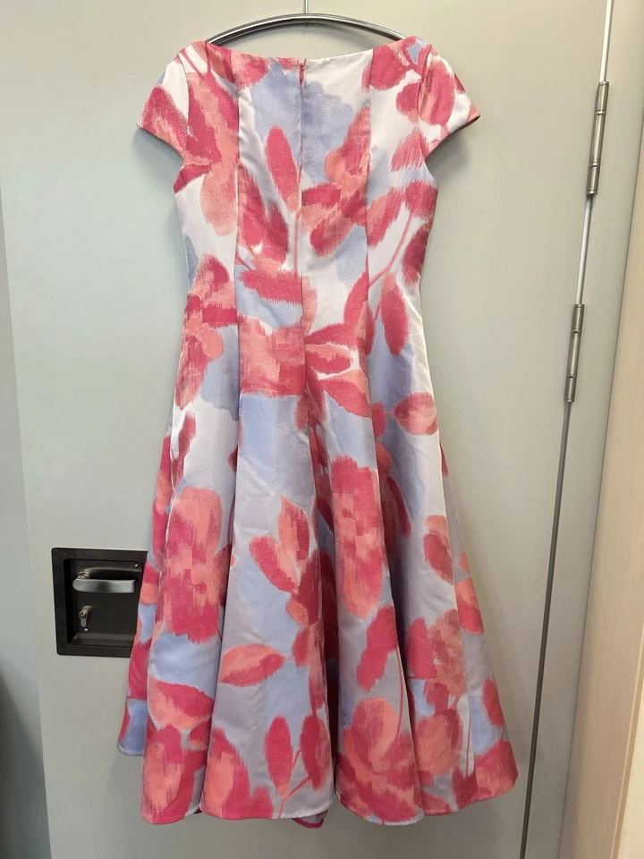 Talbot Runhof Kleid Größe 42 Hellblau Rosa - Bild 2 von 4