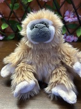 Dowman Soft Touch Sloth Cream Soft Plush Monkey Toy