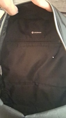 Lululemon Black Backpack Men Zip Closure Inner Pockets Casual Travel